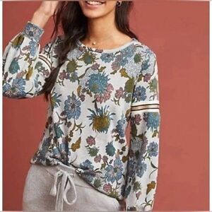 Dolan Floral Sweatshirt - Blue and Green
